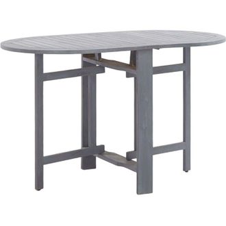 vidaXL Vidaxl - Tavolo da Giardino Grigio 120x70x74 cm Legno Massello di Acacia