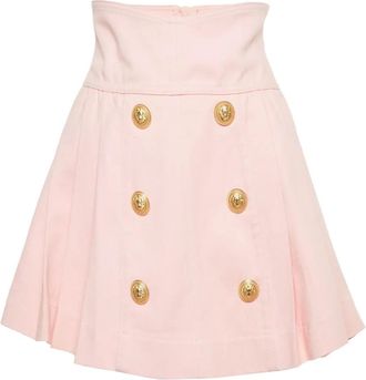 Balmain Gonna plissettata - Rosa