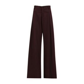 Mar De Margaritas Broeken, Dames, Rood, L, Polyester, Paige Wide Pant