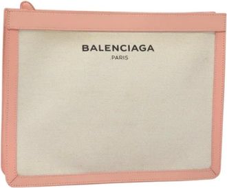 Balenciaga Pre-owned Tela clutches - - Pre-owned - Donna - Bianco - ONE SIZE