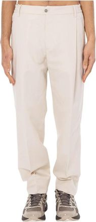BRIGLIA 1949 Manhattan Linnen Katoenen Broek - Heren - Straight fit broeken - Beige - M - Katoen - Broeken