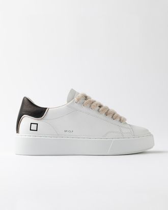 D.A.T.E. sfera calf white-black