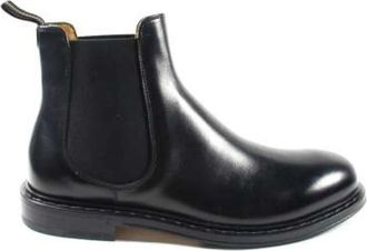 Fabi Zwarte leren Chelsea boots - Heren - Chelseaboots - Zwart - 42 1/2 EU - Leer - Schoenen
