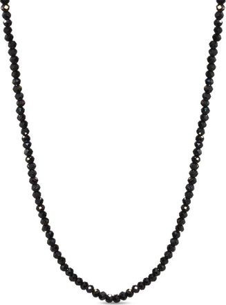 Jewelmak 14K Black Spinel Necklace