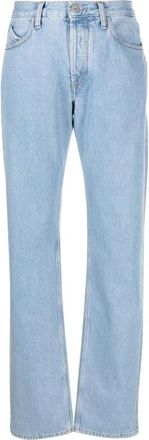 The Attico Casual Blauwe Rechte Jeans - Dames - Regular Fit Jeans - Blauw - W27 - Katoen - Jeans