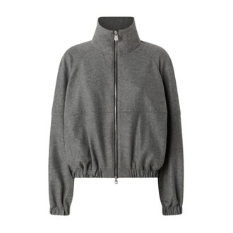 Pinko Pinko, Dames, Jassen, Grijs, Maat: S Wol