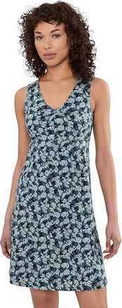 Toad&Co Rosemarie Sleeveless Dress Womens Dress Pacific Blue Print : XS, Tencel/Spandex/Lyocell