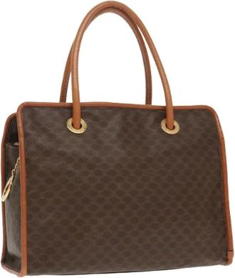 Celine Pre-owned Handbags, female, Brown, Size: ONE SIZE Pre-owned Vintage Canvas Handbag