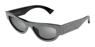 Gucci GG1834S 006 Womens Sunglasses Black Size 53
