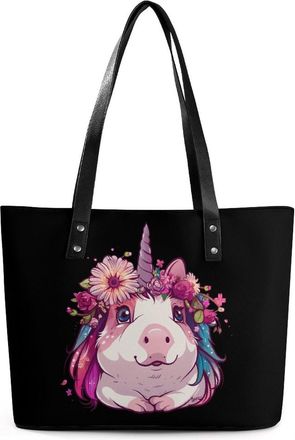 Generic Guinicorn Guinea Pigs Pet Tote Bags for Women Cute Shoulder Purses Handbags