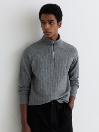 Reiss Grey Melange Jumper, M