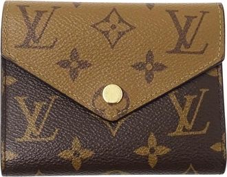 Louis Vuitton Monogram Reverse Monogram Reverse Monogram Canvas Wallet (Tri-Fold) (Pre-Owned)