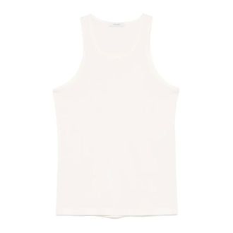 Christophe Lemaire Sleeveless Tops, male, Beige, L, Light Cream Tank Top