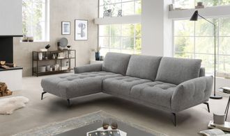 Exxpo Sofa Fashion Ecksofa »NICEA erstklassiger Sitzkomfort, OTTOs Choice, L-Form, bodenfrei« In hochwertiger Verarbeitung und ergonomische Sitzposition
