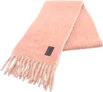 Ferragamo Pre-owned Scarves, female, Pink, Size: ONE SIZE Pre-owned Gancini Stole