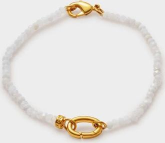 Katie Loxton Moonstone Bracelet in Gold Coated at Nordstrom, Size 7