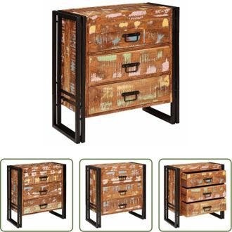 vidaXL Credenza marrone - Credenza Marrone 66 x 33 x 70 cm Legno massello riciclato