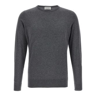 John Smedley Heren, Truien, Grijs, Maat: S Katoen