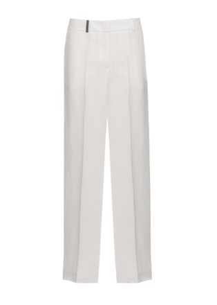 PESERICO White Bright Light Point Pants