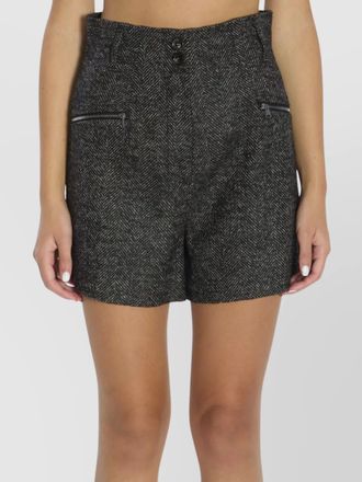 Max Mara chevron pattern high waist shorts