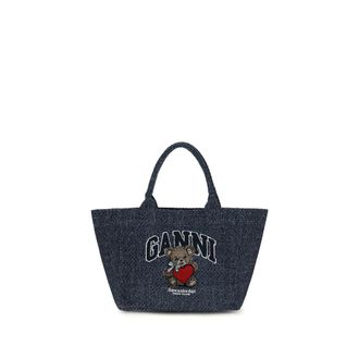 Ganni Ganni Cotton Shoulder Womens Bag