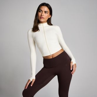 MyProtein MP Mujer Tempo Cropped Chaqueta - Vainilla - XS