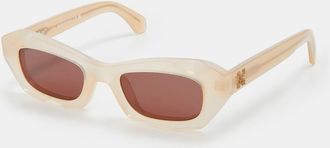 Off-white Mens Accessories Off White Venezia Square Full Rim Sunglasses in Sand Brown - One Size