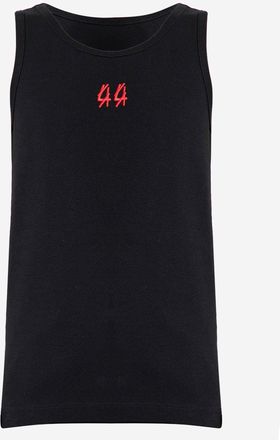 44 Label Group Canotta a coste in cotone elasticizzato 44 Label Group