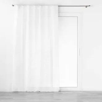 Douceur d'Int&eacute;rieur Douceur-dinterieur Cortina Voile Efecto Lino Blanco 140x240 Cm