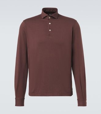 Fedeli Cotton piqu&eacute; polo shirt