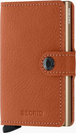 Secrid Mens Secrid Veg Mini Wallets Caramello Sand - Brown - Size: 1 size