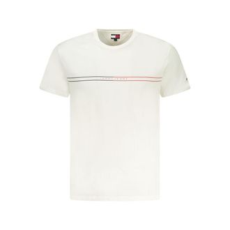 Tommy Hilfiger Witte Katoenen Heren T-Shirt