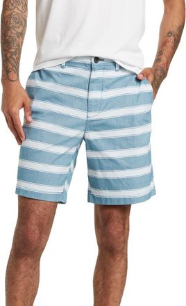 Original Penguin Stripe 8 Chino Shorts in Blue Coral at Nordstrom Rack, Size 31