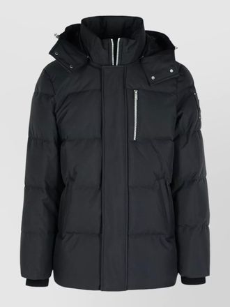 Moose Knuckles cloud 3q hooded nylon down jacket