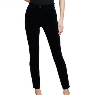 L'agence Womens Monique Velvet Jean In Noir
