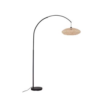 Lindby L&aacute;mpara de pie de metal negro