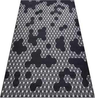 RugsX Rugsx - Alfombra Heos 78547 Hex&aacute;gono, Rompecabezas Antracita / Crema Grey 120x170 Cm