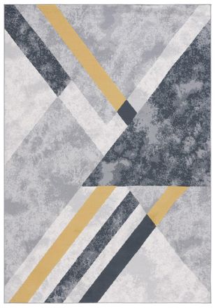 Safavieh Alfombra poli&eacute;ster grigio/oro nero 91 x 152 cm