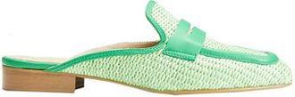 8 by YOOX WOVEN RAFFIA PENNY MULES