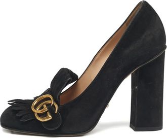 Gucci Pumps Marmont con frange - Nero