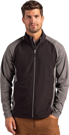 Cutter & Buck Adapt Eco Knit Hybrid Recycled Mens Full Zip Jacket