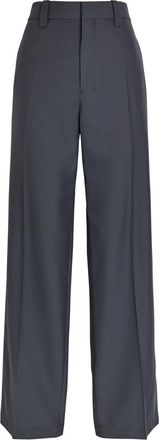 Christophe Lemaire Tailored Straight-leg Trousers - Dark Grey - 32 (UK4 / Xxs)