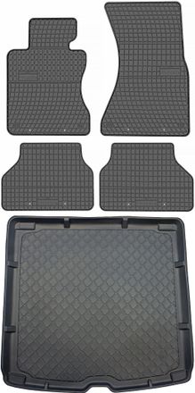 OEM Bmw Serie 5 E61 Familiar De Junio De 2004 A 2010. Juego De Alfombrillas De Goma Para Coche Y Alfombrilla Para Maletero