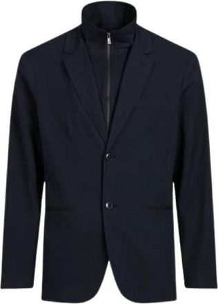 A|X Armani Exchange Denim Jassen - Heren - Blazers - Blauw - 4XS - Denim - Jassen
