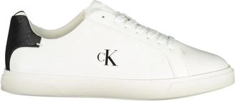 Calvin Klein Leather Sneaker - Dames - Sneakers - Wit - 41 EU - Leer - Schoenen