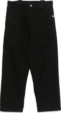 Isabel Benenato Jeans con bottoni incisi - Nero