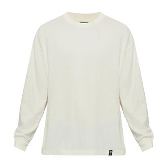 Palm Angels Camiseta de algod&oacute;n de manga larga - Tops - Hombre - Beige - XL