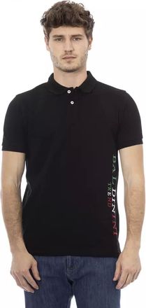 Baldinini Black Cotton Men Polo Mens Shirt