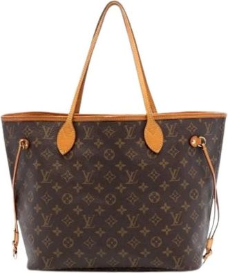 Louis Vuitton Pre-owned Tote Bags, female, Brown, Size: ONE SIZE Pre-owned Neverfull MM Tote Bag