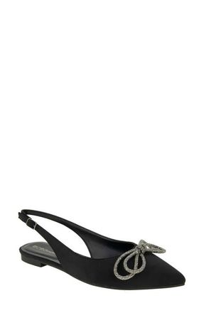 BCBGeneration Kristin Pointed Toe Slingback Mule in Black Neoprene at Nordstrom, Size 8.5